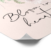 ハートの成長が可能な開花 |水彩 ポスター (角)