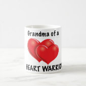 ハートの戦士の祖母-マグ コーヒーマグカップ (中央)