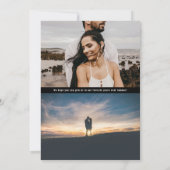 ハートの手書き文字写真 セーブザデート (裏面)