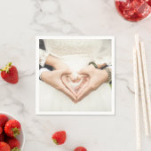 ハートの手結婚内 スタンダードカクテルナプキン (インサイチュ)