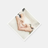 ハートの手結婚内 スタンダードカクテルナプキン (角)