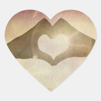 ハートの手 ハートシール