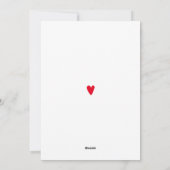 ハートの手 バレンタインデー シーズンカード (裏面)