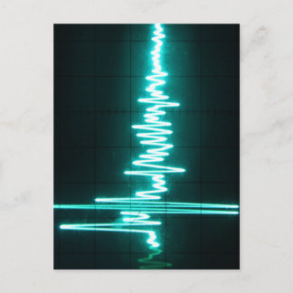ハートの打ち上げ – EKG ポストカード