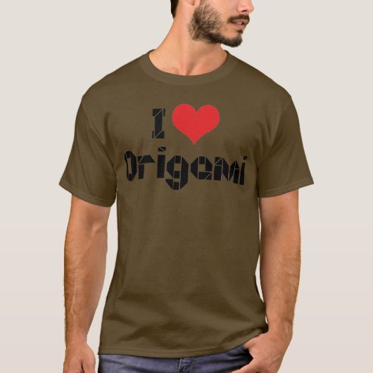 ハートの折り紙大好き Tシャツ (正面)