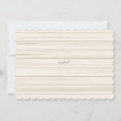 ハートの招待状からのまっすぐのラブレター 招待状 (裏面)