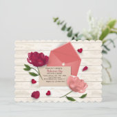 ハートの招待状からのまっすぐのラブレター 招待状 (スタンド正面)