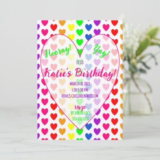 ハートの招待状 招待状 (スタンド正面)