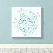 ハートの指示のみ2 キャンバスプリント (インサイチュ (ウッドフロア))