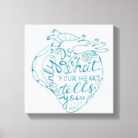 ハートの指示のみ2 キャンバスプリント (正面)