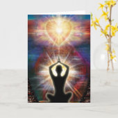 ハートの挨拶1 カード (黄色い花)