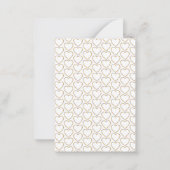 ハートの数字の先生のバレンタイン授業 ノートカード (裏面)