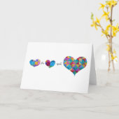 "ハートの数学"カード カード (黄色い花)