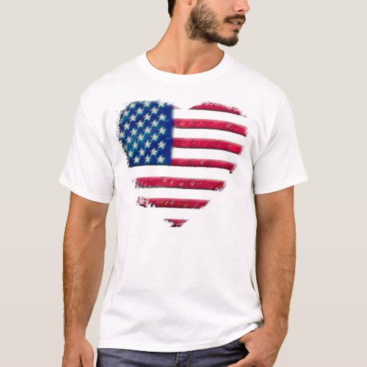 ハートの旗 Tシャツ (正面)