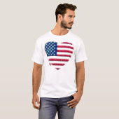 ハートの旗 Tシャツ (正面フル)