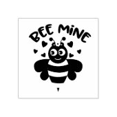 ハートの日のゴムスタンプ「Bee Mine」 ラバースタンプ (インプリント)