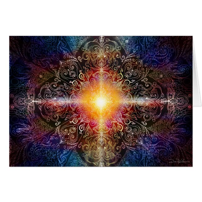 ハートの曼荼羅は1つを着色します (正面横)