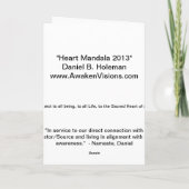 ハートの曼荼羅2013年 カード (裏面)