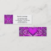 ハートの曼荼羅 スキニー名刺 (正面/裏面)