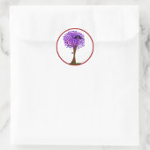 ハートの木に鳥を愛する – Winter Love ラウンドシール (バッグ)