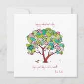 ハートの木のバレンタインデーカード シーズンカード (正面)