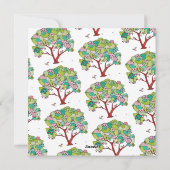 ハートの木のバレンタインデーカード シーズンカード (裏面)