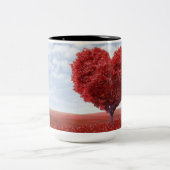 ハートの木のマグ ツートーンマグカップ (中央)