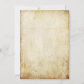 ハートの木のヴィンテージ リハーサル ディナー 招待状 (裏面)