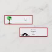 ハートの木の中のラブズ – Summer Love スキニー名刺 (正面/裏面)