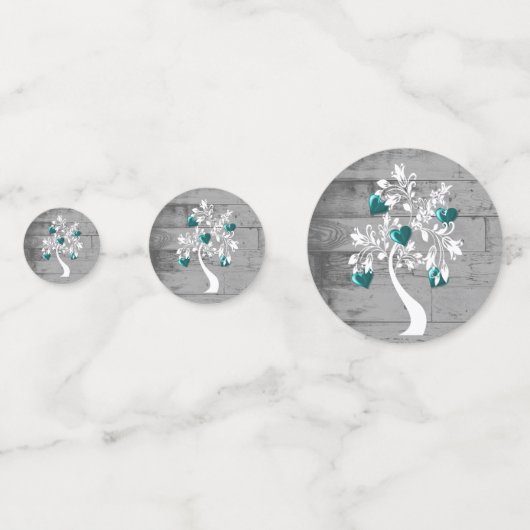 ハートの木 ウェディングテーブル コンフェッティ (正面)