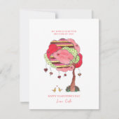 ハートの木 バレンタインデー ホリデー カード (正面)