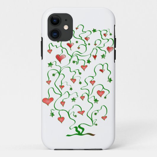 ハートの木+葉っぱ Case-Mate iPhoneケース (裏面)