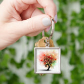 ハートの木Keychain キーホルダー (手)