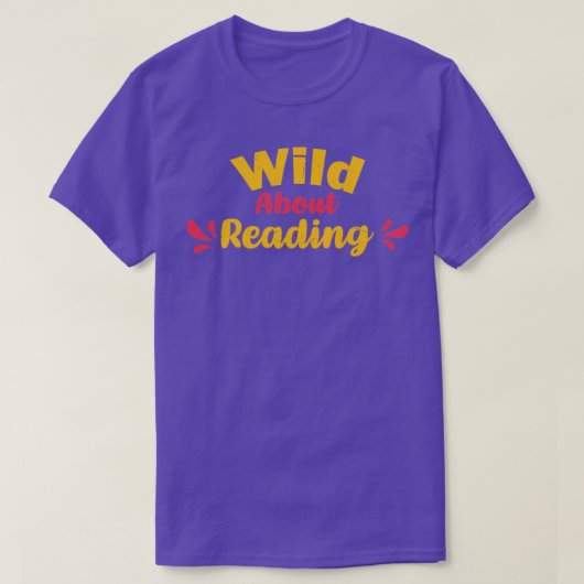 ハートの本読やボーに読夢中になる Tシャツ (デザイン正面)