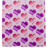 ハートの束 シャワーカーテン (正面)