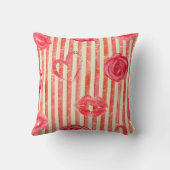 ハートの枕ユニークと美しいパターン クッション (裏面)