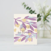 ハートの枝バレンタインデー花愛 ポストカード (スタンド正面)