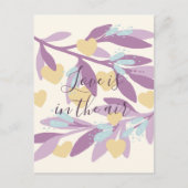 ハートの枝バレンタインデー花愛 ポストカード (正面)