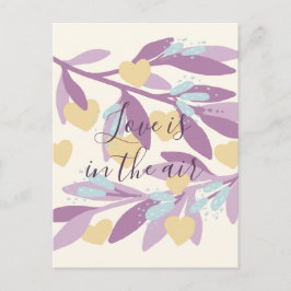 ハートの枝バレンタインデー花愛 ポストカード