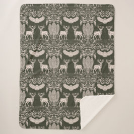 ハートの森シェルパ毛布 シェルパブランケット