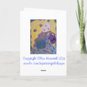 ハートの植物の挨拶状 カード (裏面)