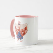 ハートの検索：ハート型ロックブロック マグカップ (正面左)