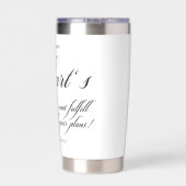 ハートの欲望ピンクローズ 保温保冷タンブラー (背面)