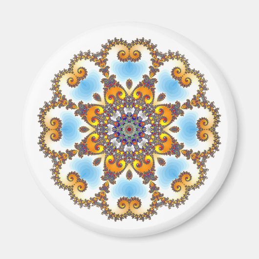 'ハートの欲望' （白） マグネット (正面)