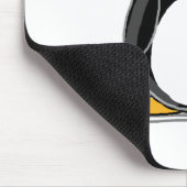 ハートの気球を持つペンギン マウスパッド (コーナー)