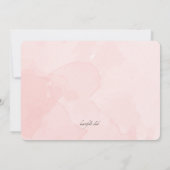 ハートの気球Quinceañera 招待状 (裏面)