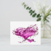 ハートの水しぶき ポストカード (スタンド正面)