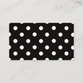 ハートの水玉模様 名刺 (裏面)