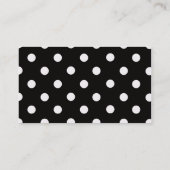 ハートの水玉模様 名刺 (裏面)