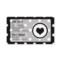 ハートの水玉模様